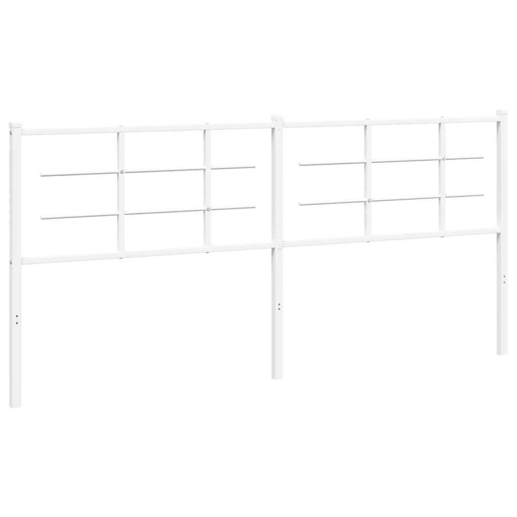 Ersatz-Kopfteil Metall Weiß 100 cm