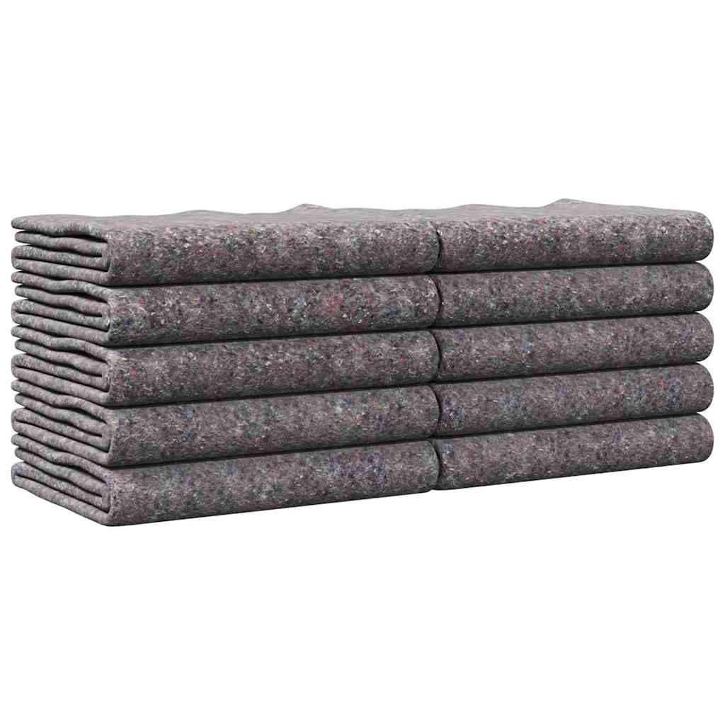 Umzugsdecken 5 pcs Grau 150 x 200 cm Stoff