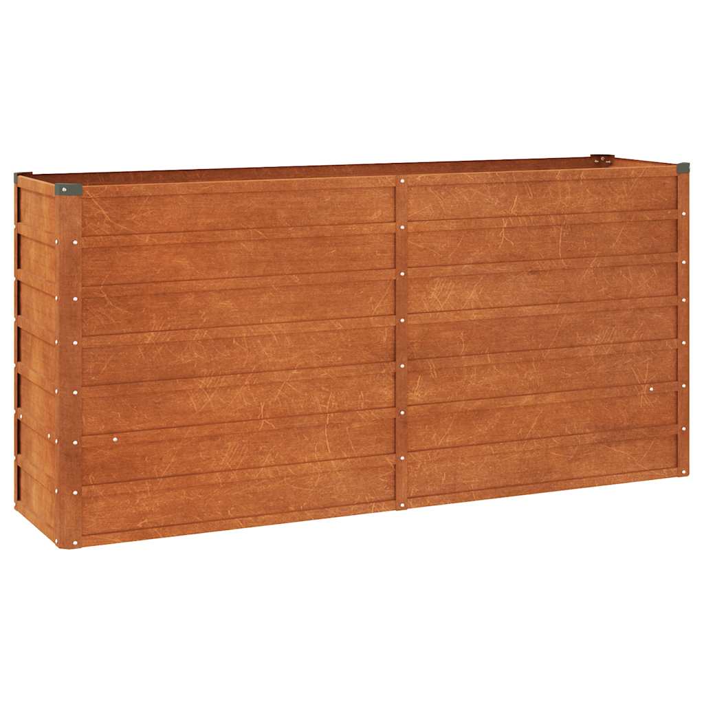 Hochbeet Rostig 100x100x77 cm Cortenstahl