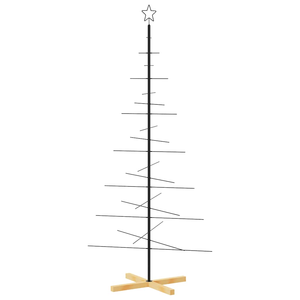 Metall Weihnachtsbaum Schwarz 59,5 cm Pulverbeschichteter Stahl