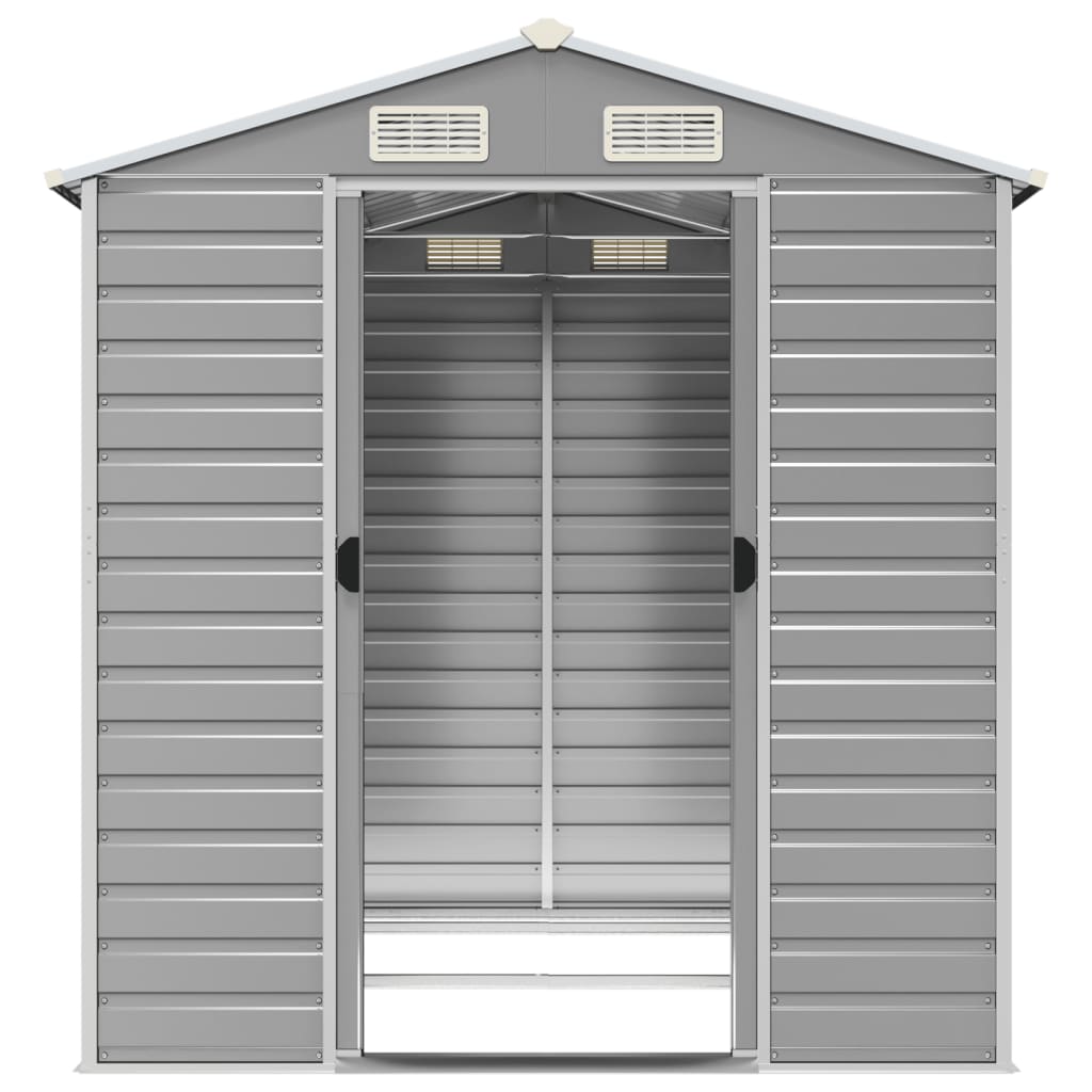 Gerätehaus Grün 191x130x198 cm Verzinkter Stahl