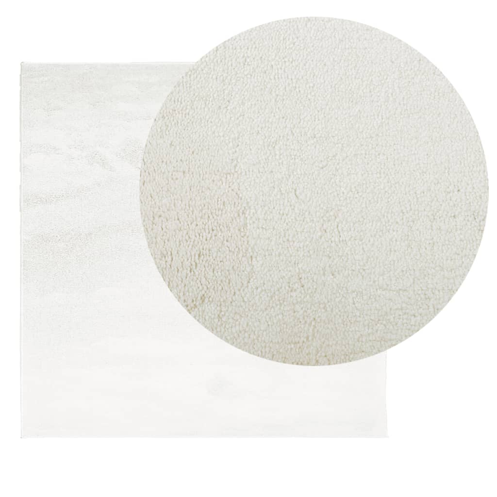 Teppich OVIEDO Kurzflor Anthrazit 120x120 cm
