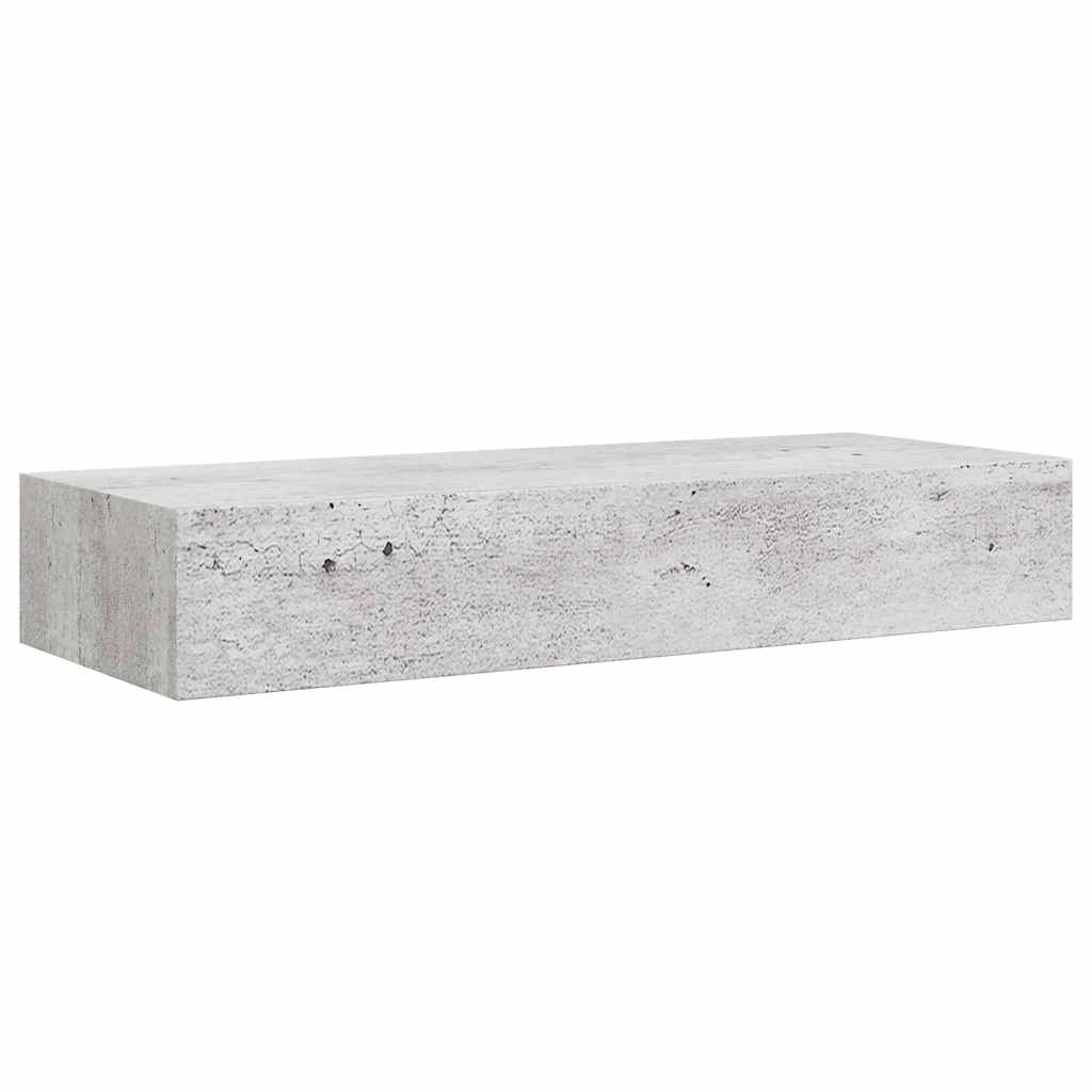 Wandregal mit Schublade Weiß 40x23,5x10 cm MDF
