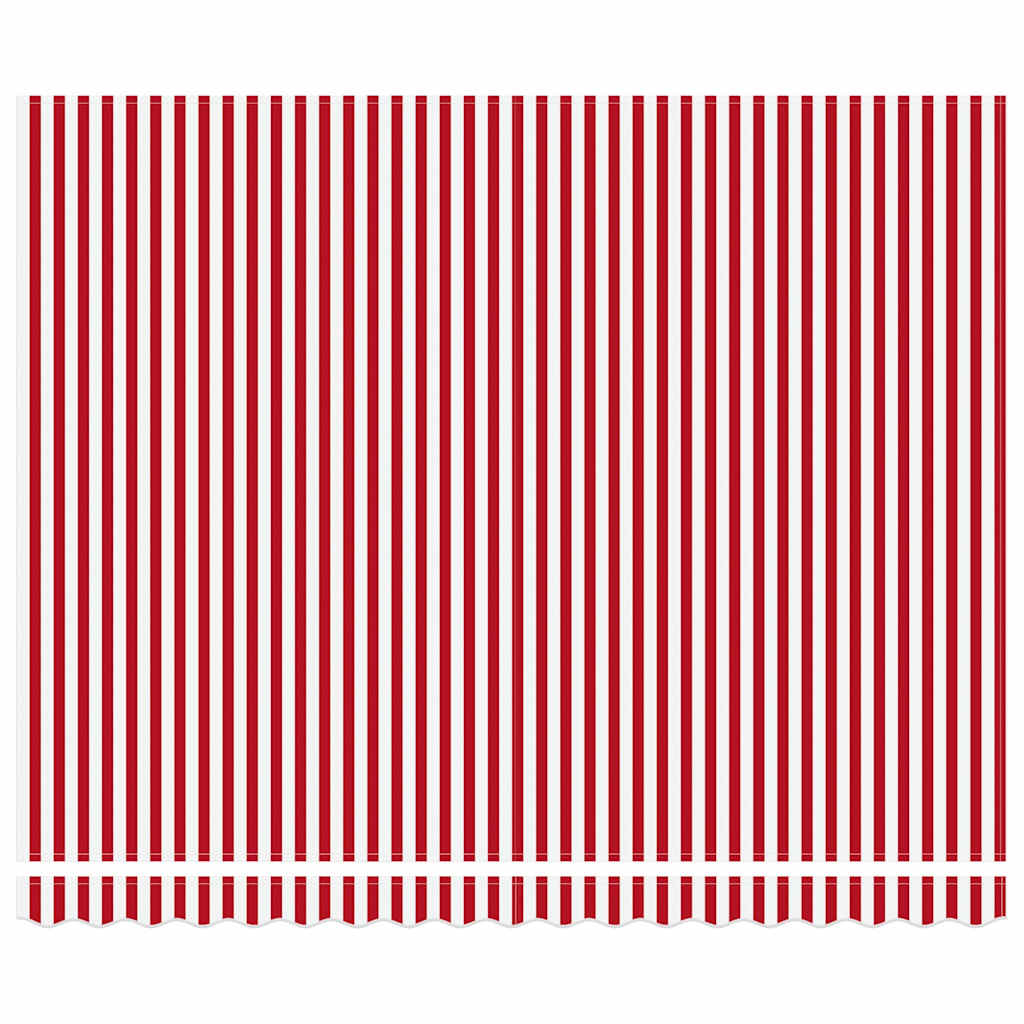Markise Manuell Einziehbar mit LED 300x250 cm Blau und Weiß