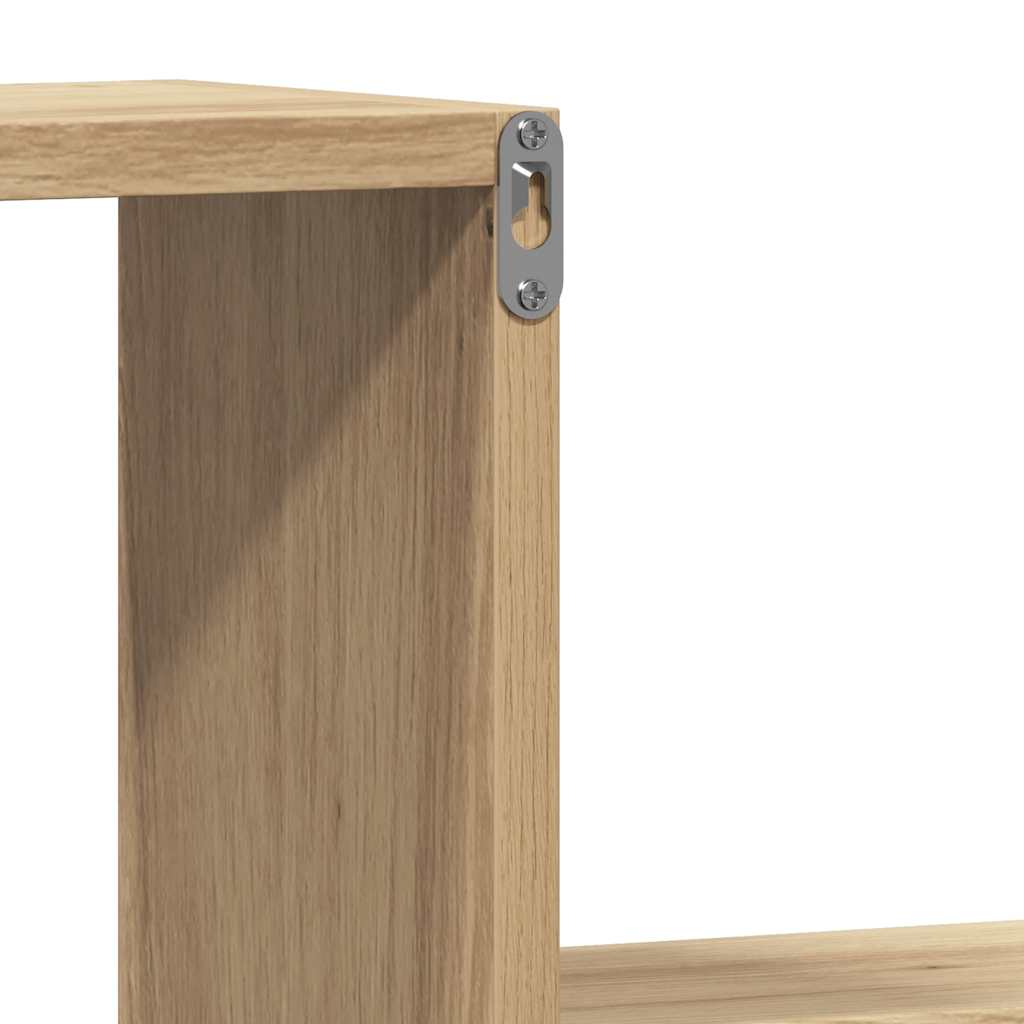 Wandregale 2 Stk. Weiß 100x15x20 cm Holzwerkstoff