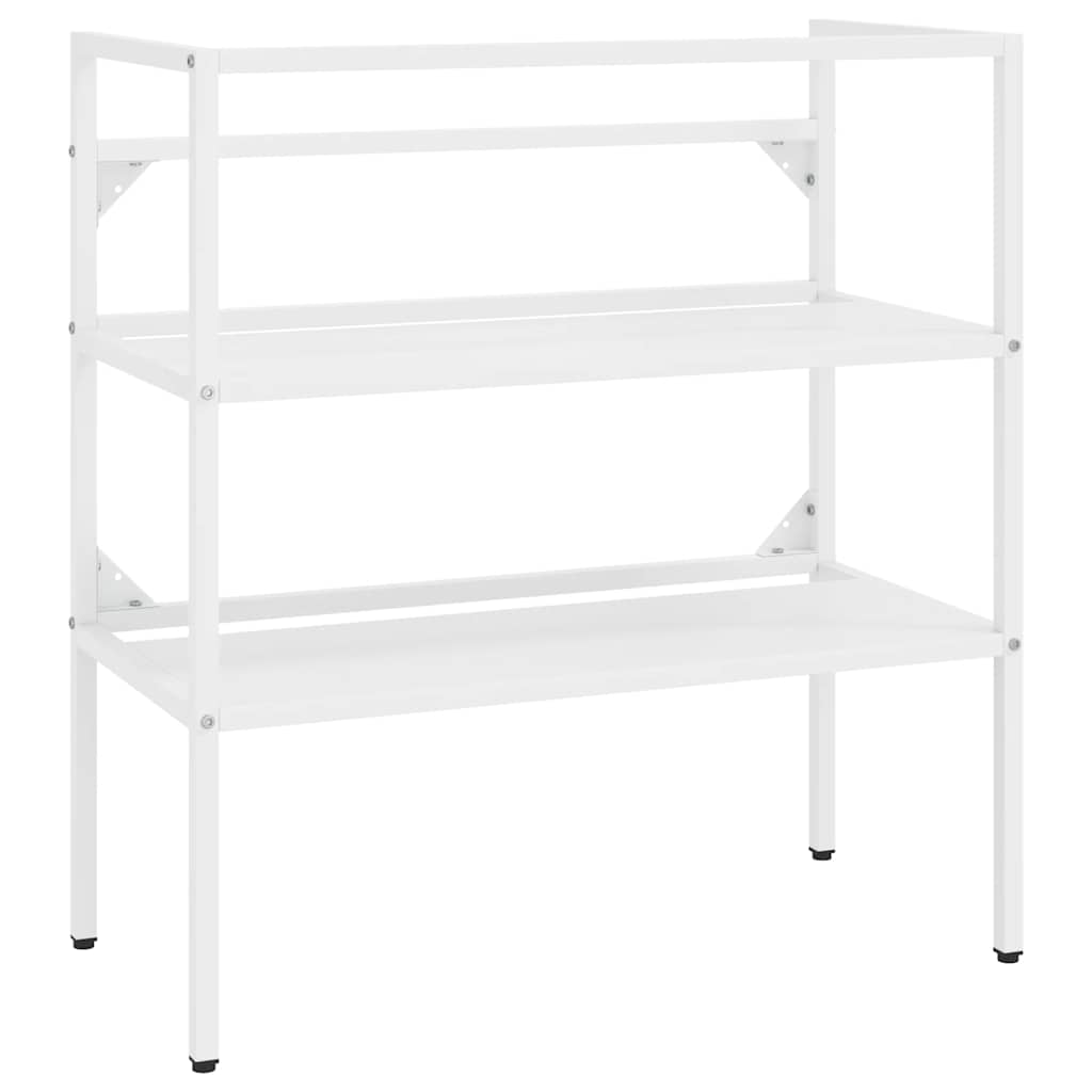 Badezimmer Waschtischgestell Weiß 40x38x83 cm Eisen