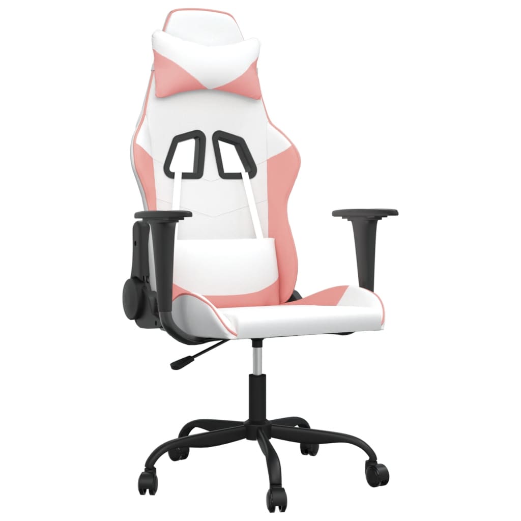 Gaming-Stuhl mit Massagefunktion Schwarz und Rot Kunstleder