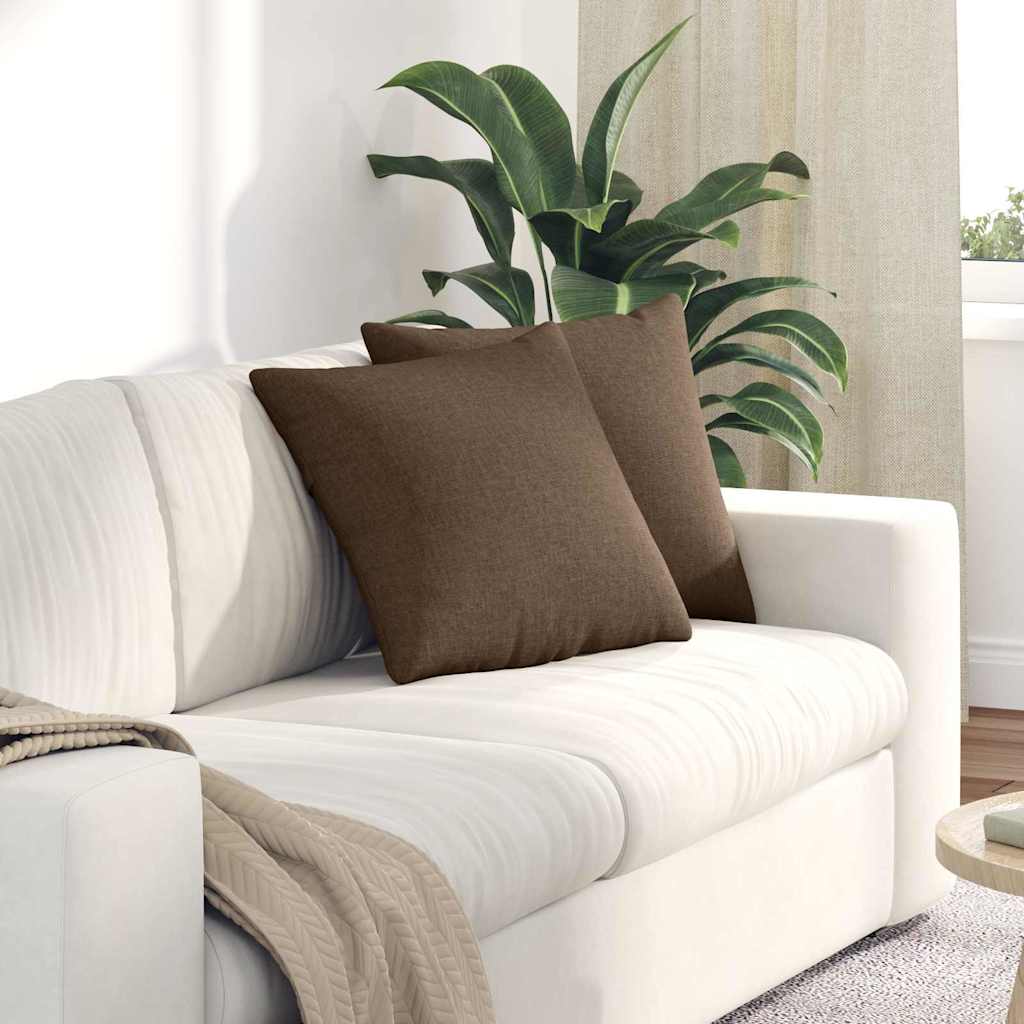 Sofakissen 2 pcs Hellgrau 50 x 30 cm Stoff