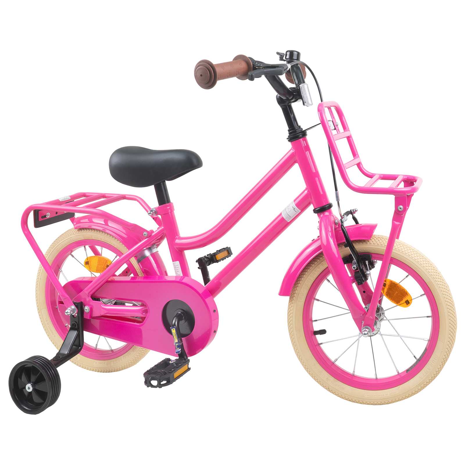 Kinderfahrrad 12 Zoll für 2-4 Jahre alt Hellrosa