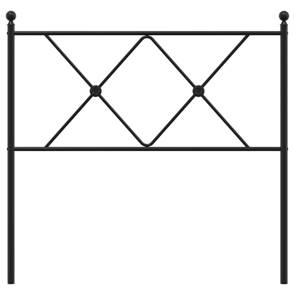Ersatz-Kopfteil Metall Schwarz 75 cm