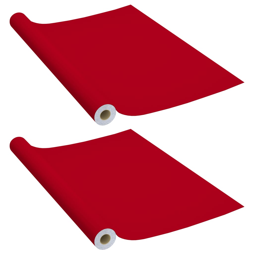 Möbelfolien Selbstklebend 2 Stk. Weiß 500x90 cm PVC