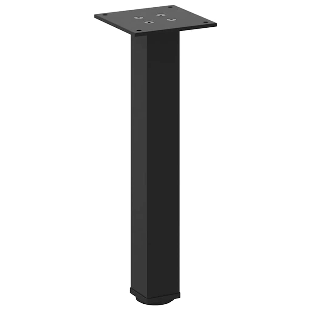 Bartischbeine 4 Stk. Schwarz 100-102 cm Stahl