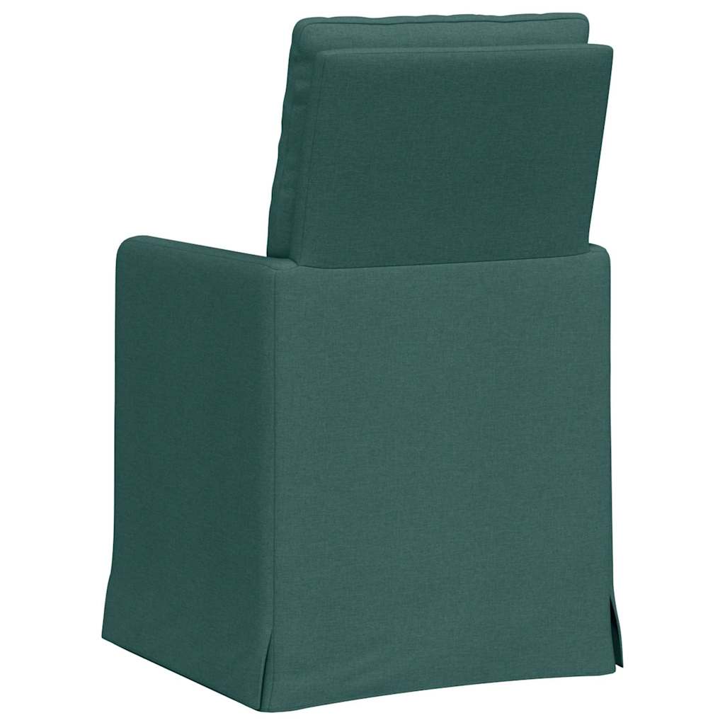 Esszimmerstühle 2 pcs Hellgrau 57 x 67 x 98 cm Stoff