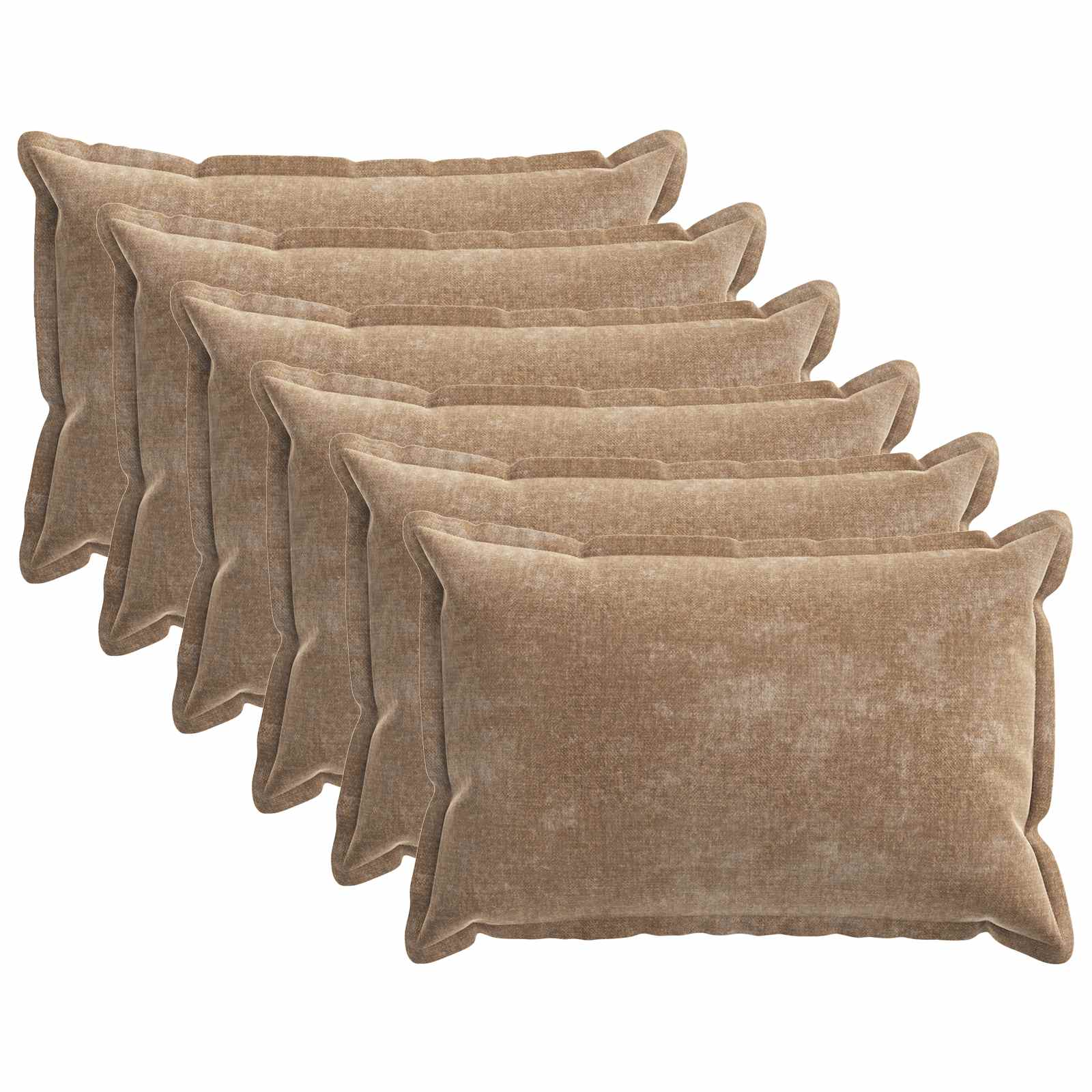 Kissenbezug 2 Stk. HOUTEN Dunkelgrau 30 x 30 cm Chenille-Stoff