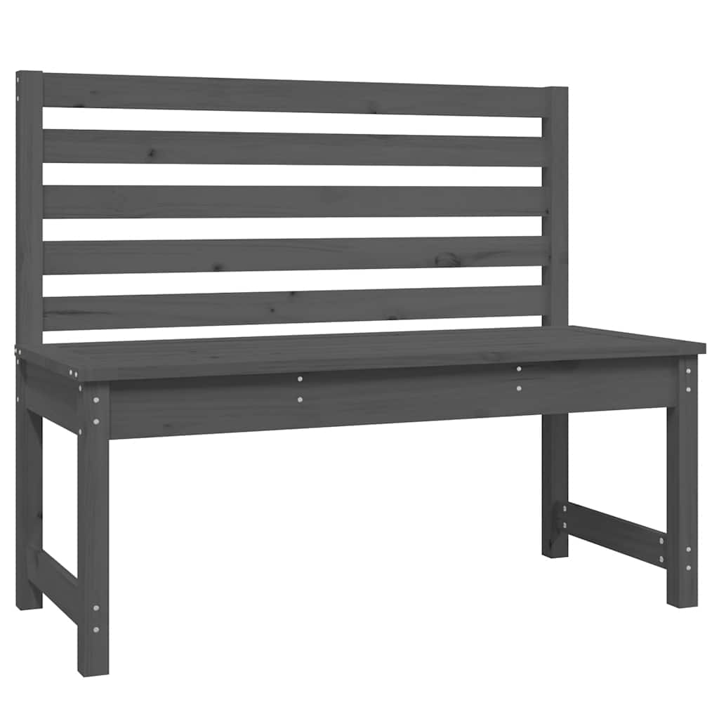 Gartenbank 109 cm Massivholz Kiefer