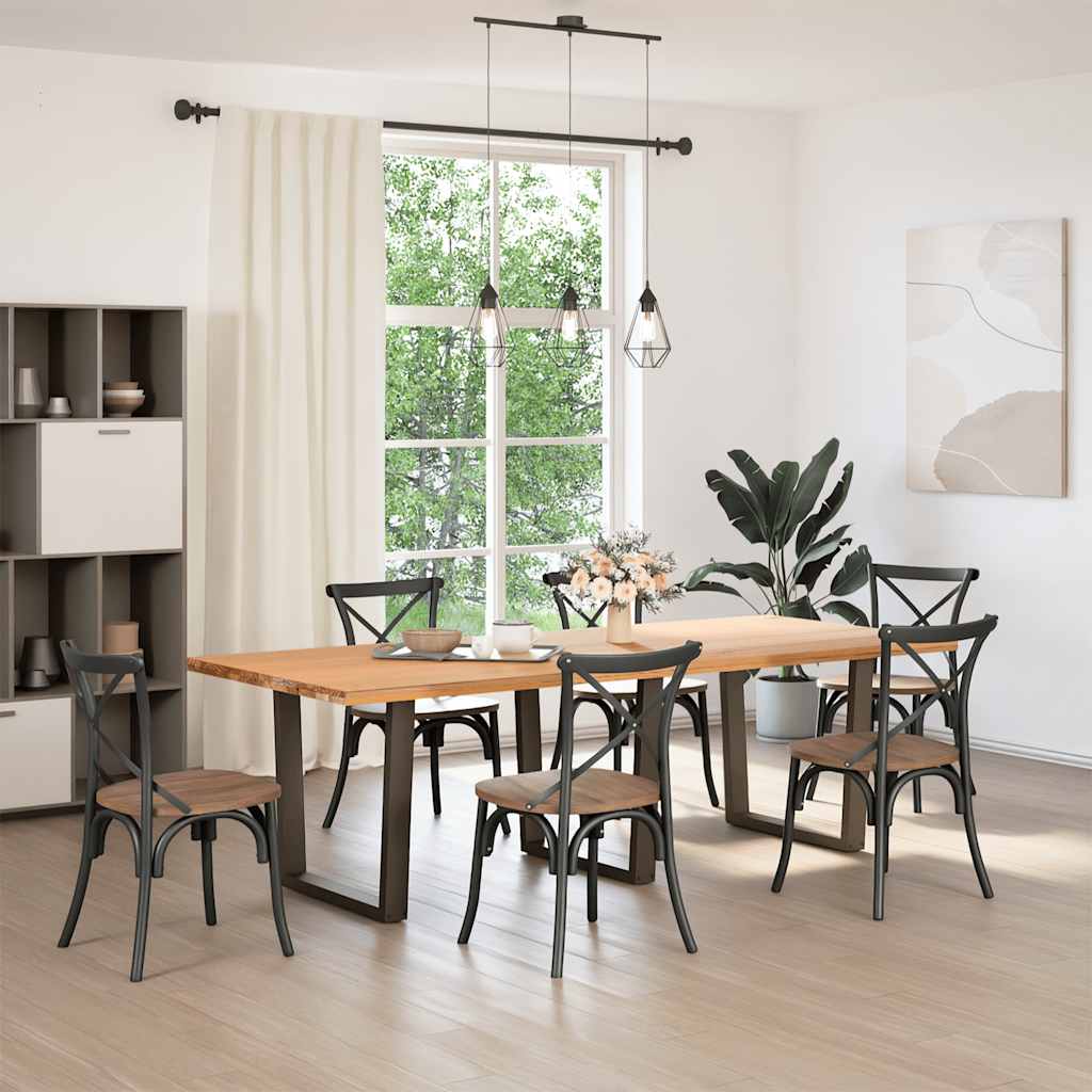 Couchtischbeine V-Form 2 Stück Schwarz 30x(30-31,3) cm Stahl