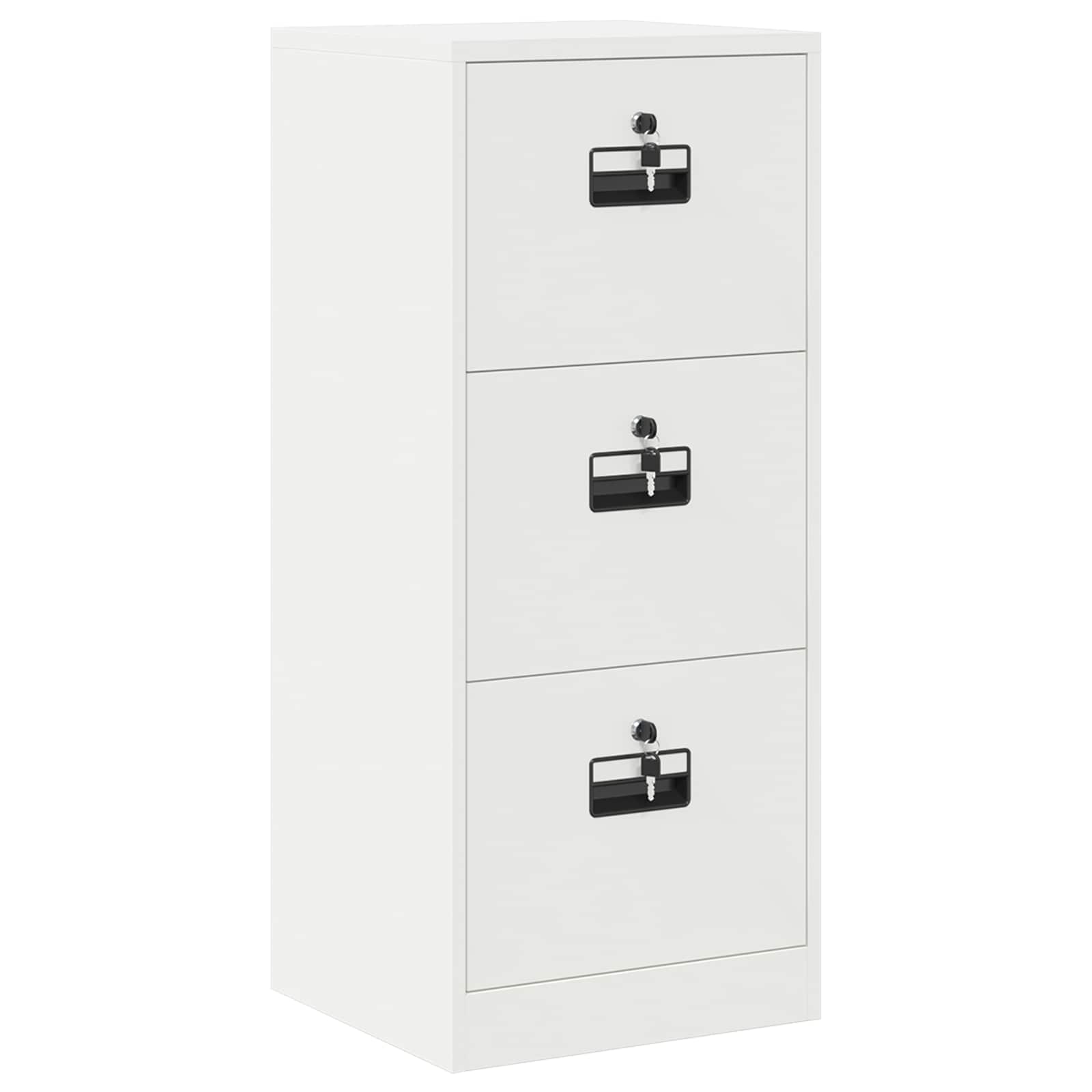 Aktenschrank 2 pcs Schwarz 44 x 50 x 139 cm Kaltgewalzter Stahl