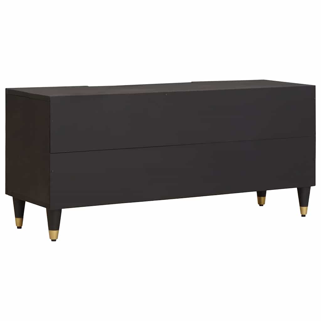 TV-Schränk mit Tür Honigbraun 105 x 33 x 46 cm Massivholz Mango