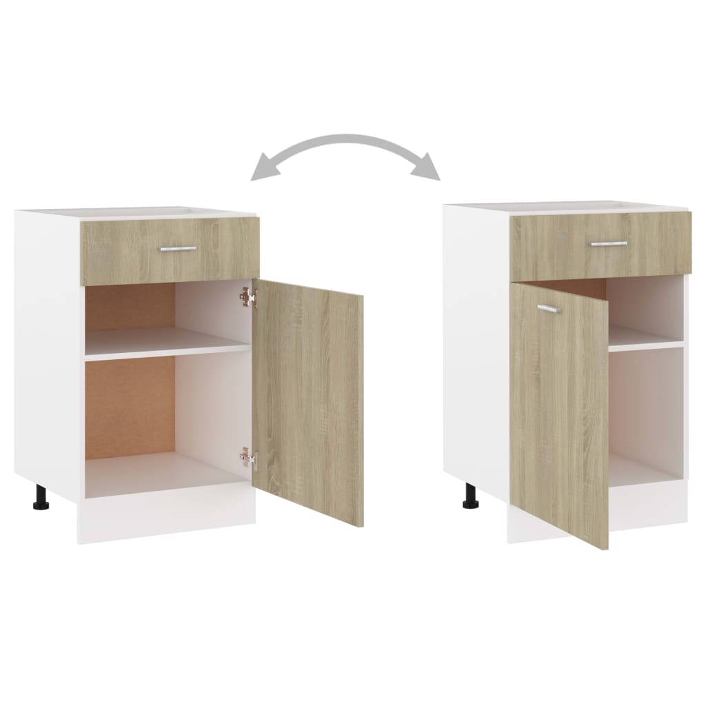 Unterschrank Lyon Weiß 60x46x81,5 cm Holzwerkstoff
