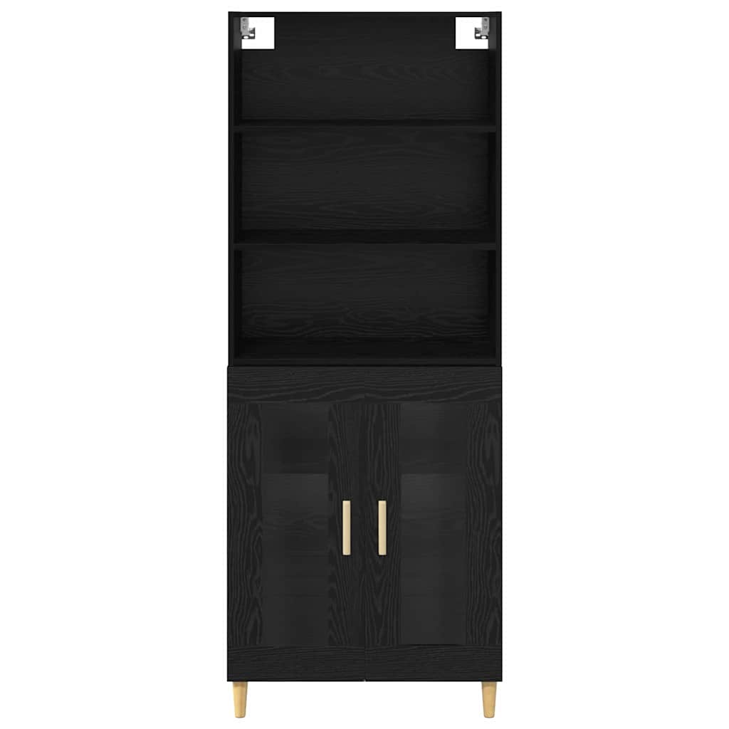 Highboard Altholz 69,5 x 32,5 x 180 cm Holzwerkstoff