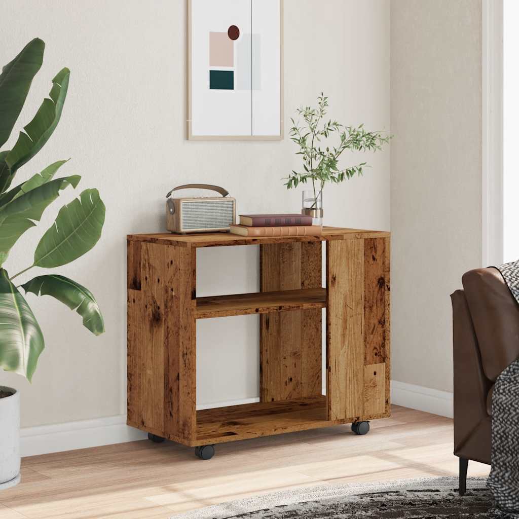 Beistelltisch Weiß 70x35x55 cm Holzwerkstoff
