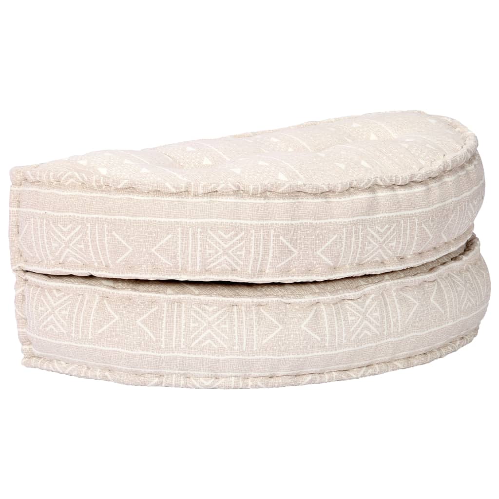 2-Sitzer Modularer Pouf Patchwork Stoff