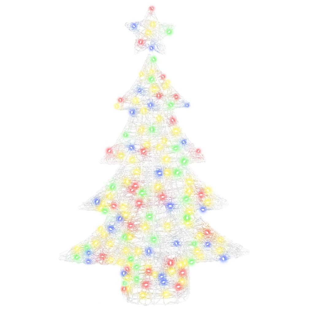 Weihnachtsbaum mit 100 LEDs Warmweiß 120 cm Acryl