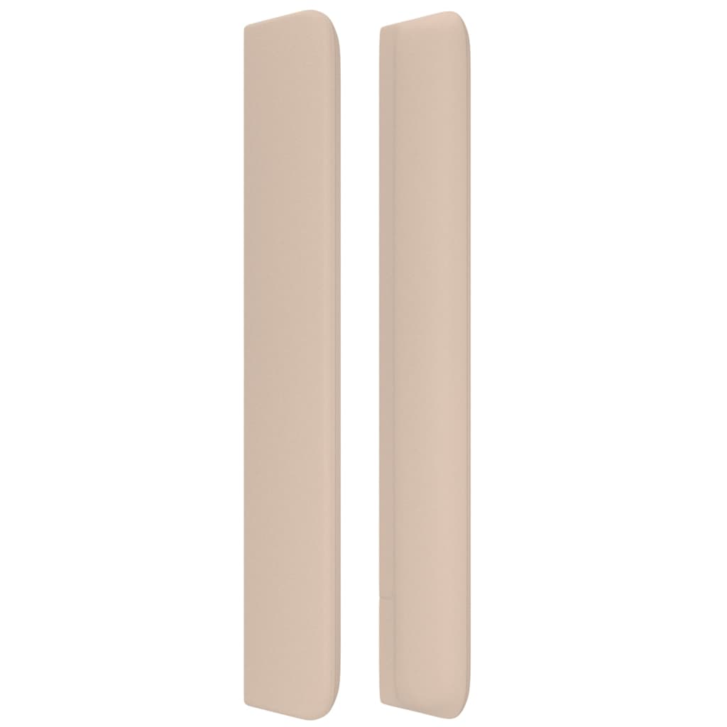 Kopfteil mit Ohren Creme 83x16x78/88 cm Kunstleder