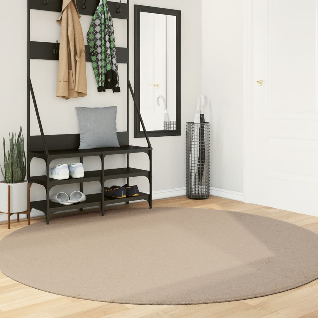 Teppich HUARTE Kurzflor Weich und Waschbar Anthrazit 60x110 cm