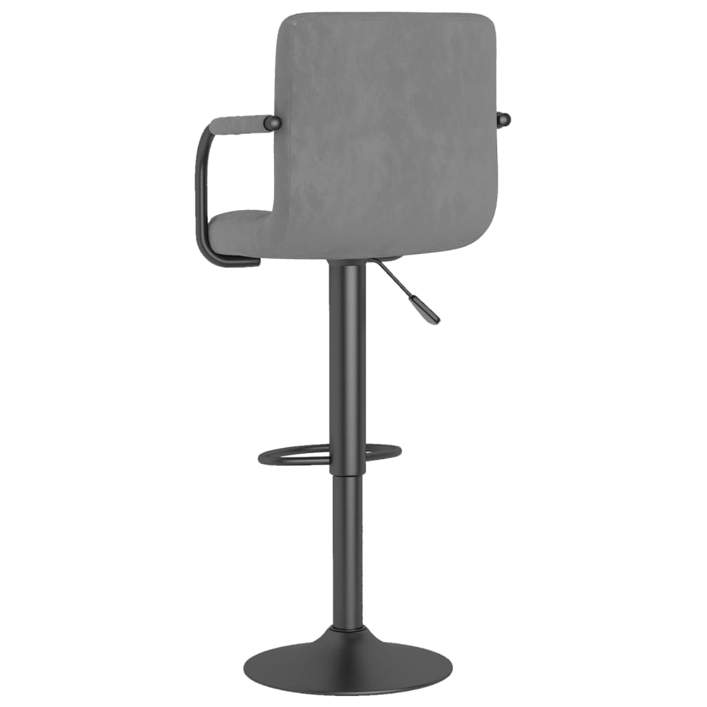 Barhocker 2 Stk. Blau Samt