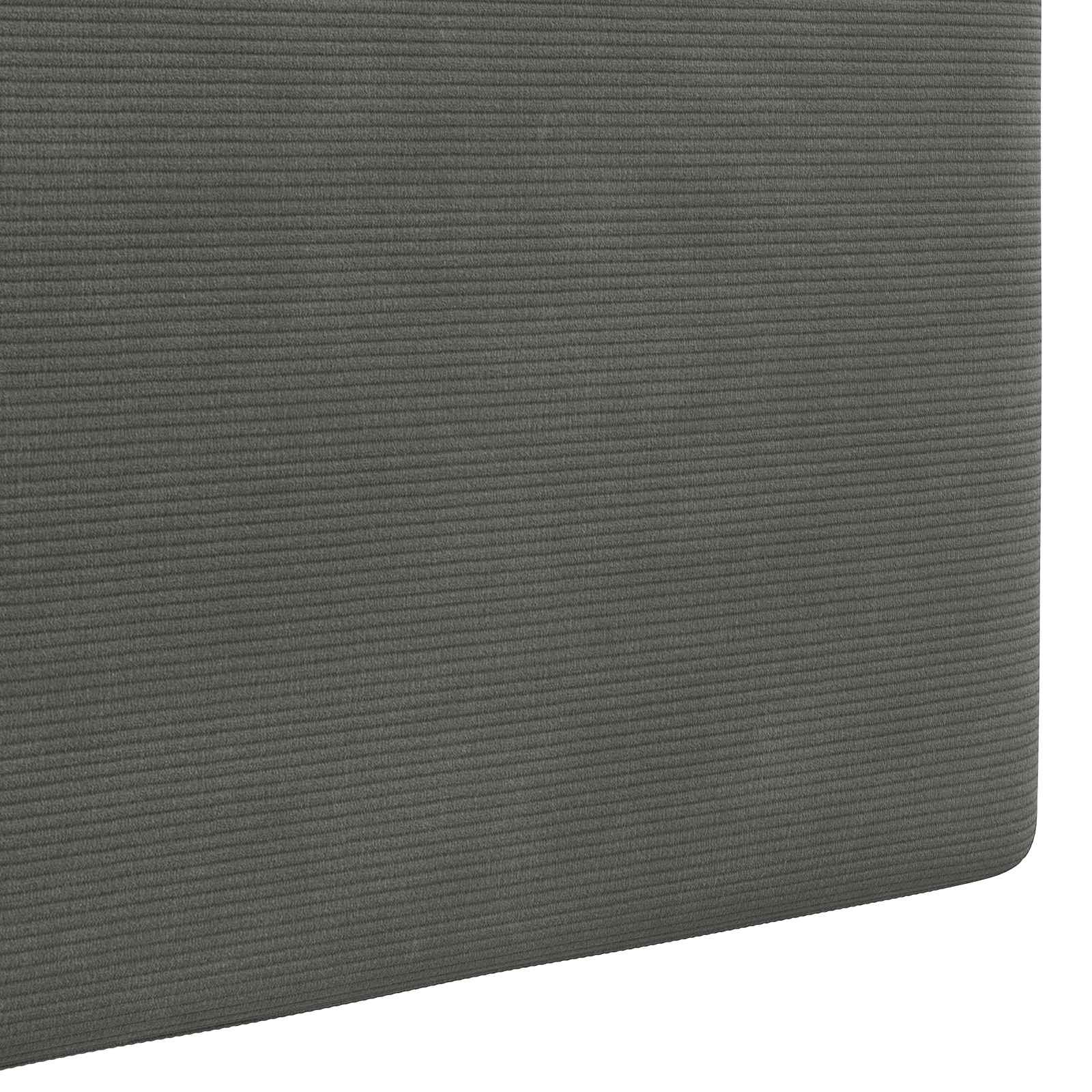 Hängendes Kopfteil Mit LED Licht Hellgrau Cordstoff