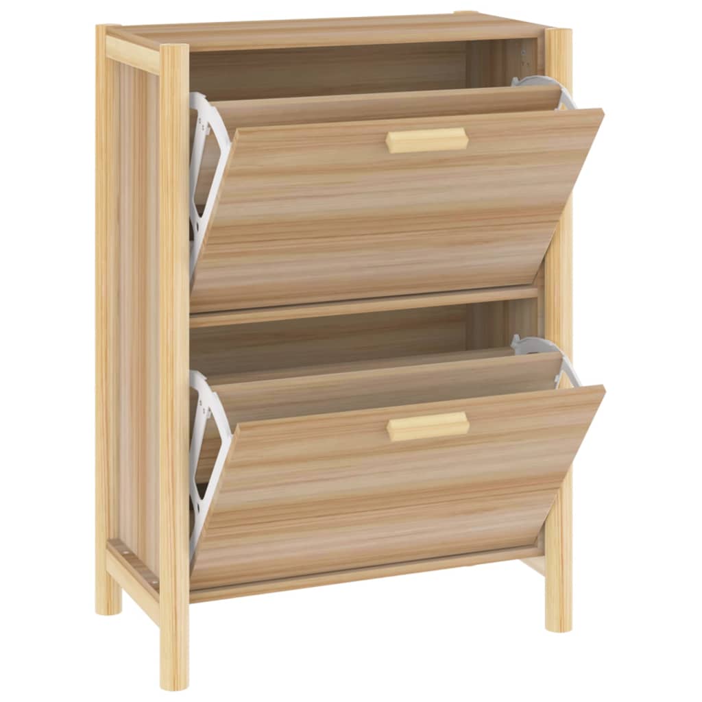 Schuhschrank Weiß 57,5x33x80 cm Holzwerkstoff