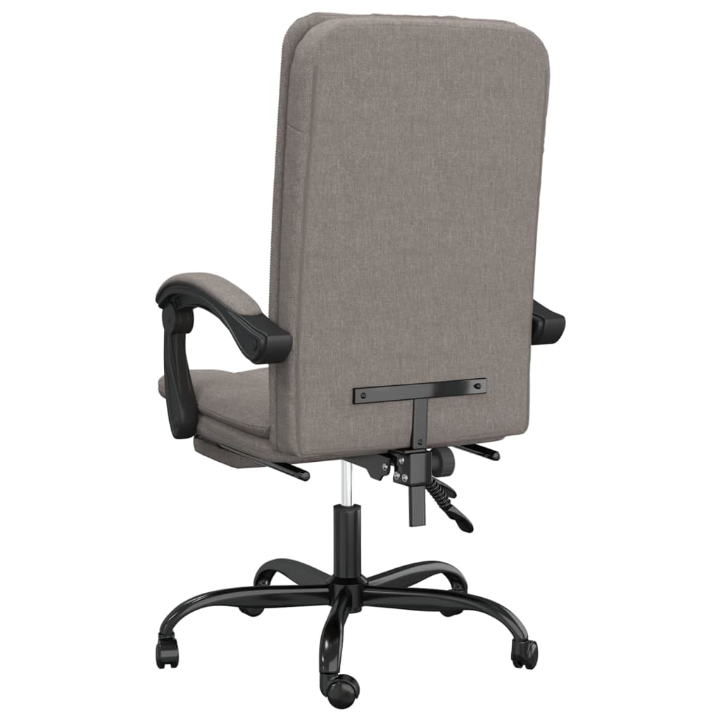 Bürostuhl mit Liegefunktion Taupe Stoff