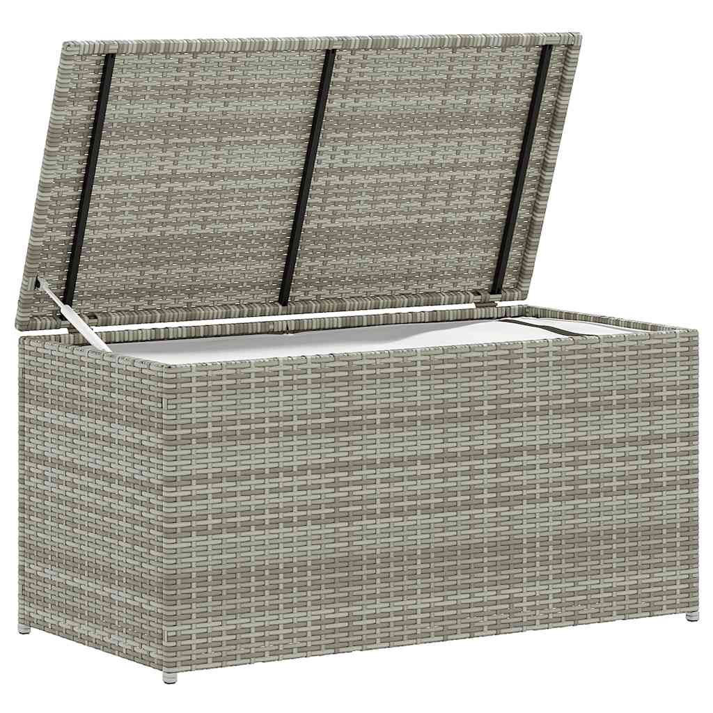 Gartentruhe Schwarz 283L Poly Rattan