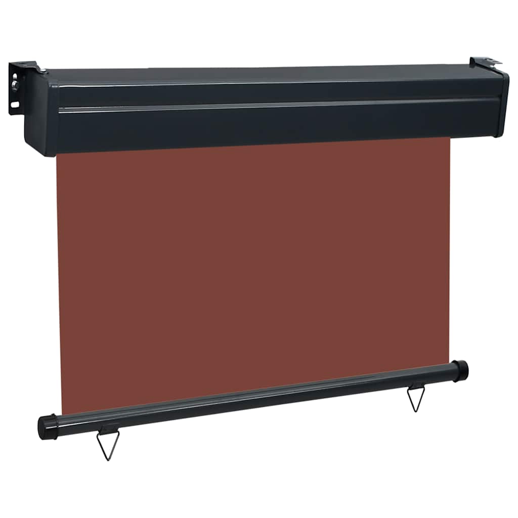 Balkon Seitenmarkise 60 x 250 cm 100% Polyester Eisen Stahl