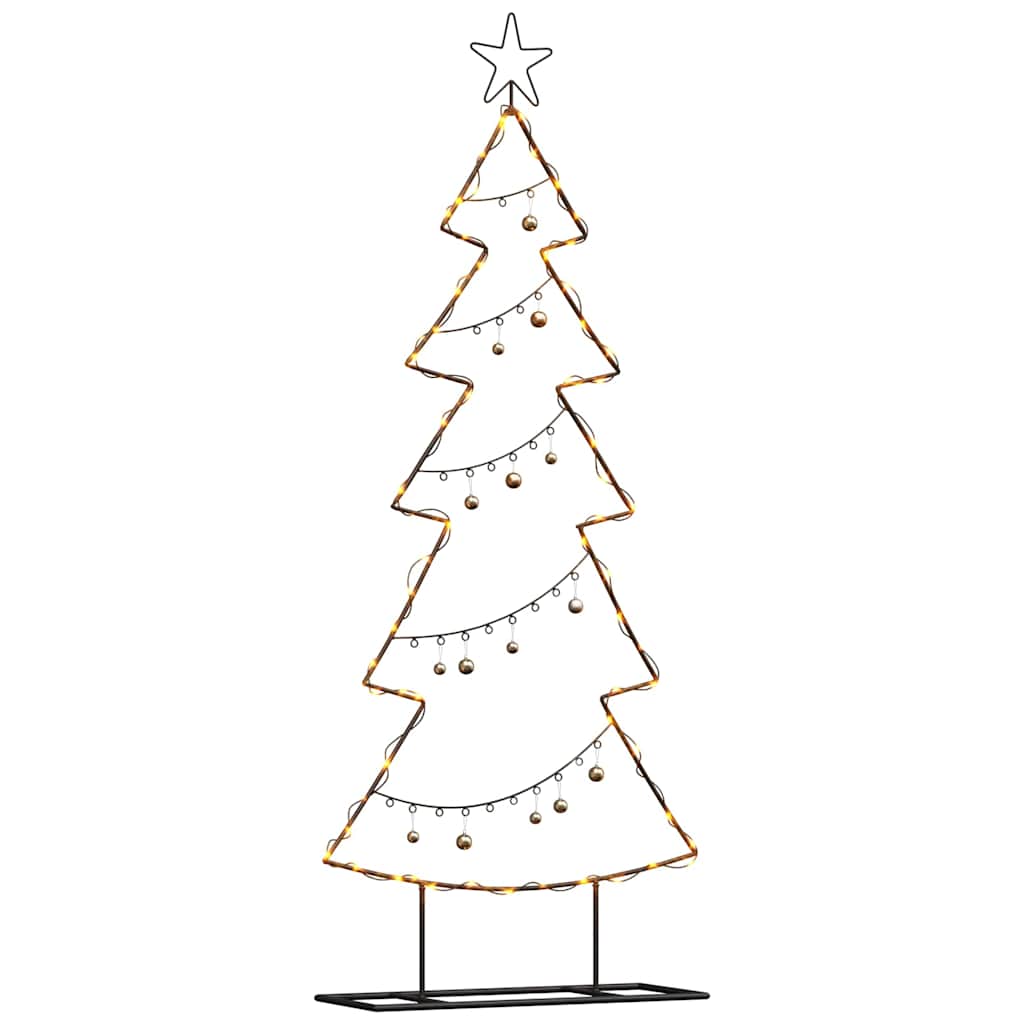 Metall Weihnachtsbaum mit Ständer Schwarz 60 cm Stahl