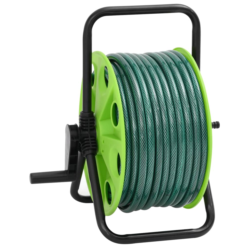 Schlauchtrommel Freistehend Grün mit 20 m Schlauch PVC