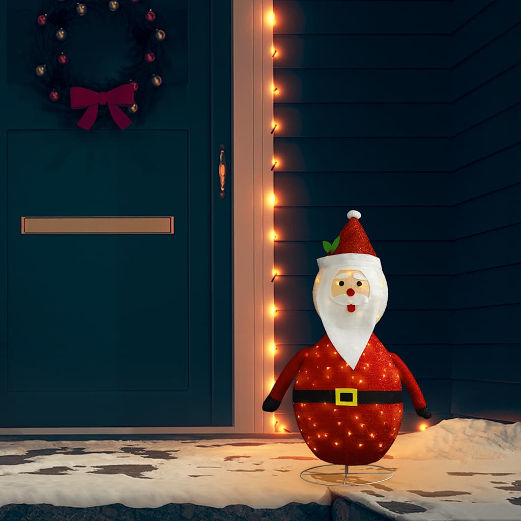 Weihnachtsdeko Weihnachtsmann LED Luxus-Gewebe 60 cm