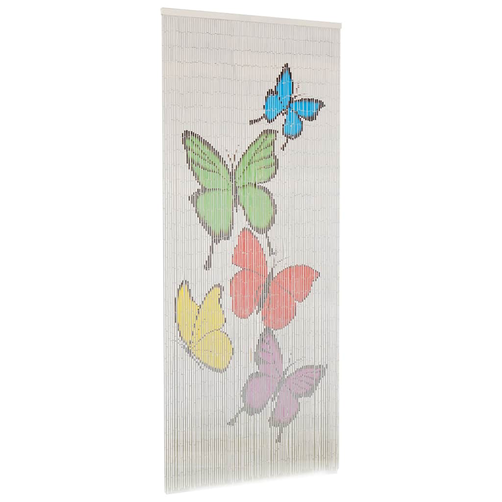 Insekten-Türvorhang Bambus Druck 90x220 cm Bambus