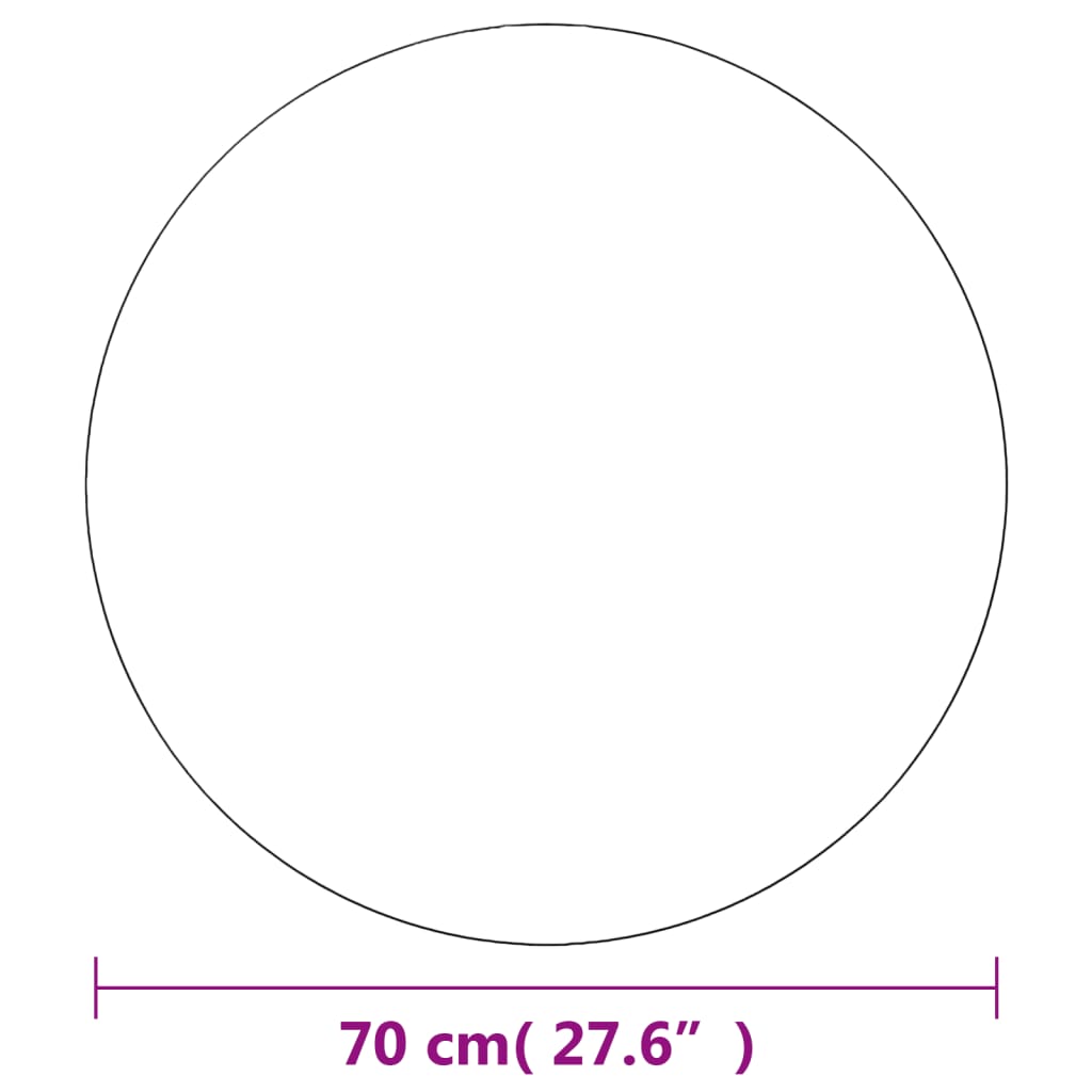 Wandspiegel 2 Stk. 40 cm Rund Glas