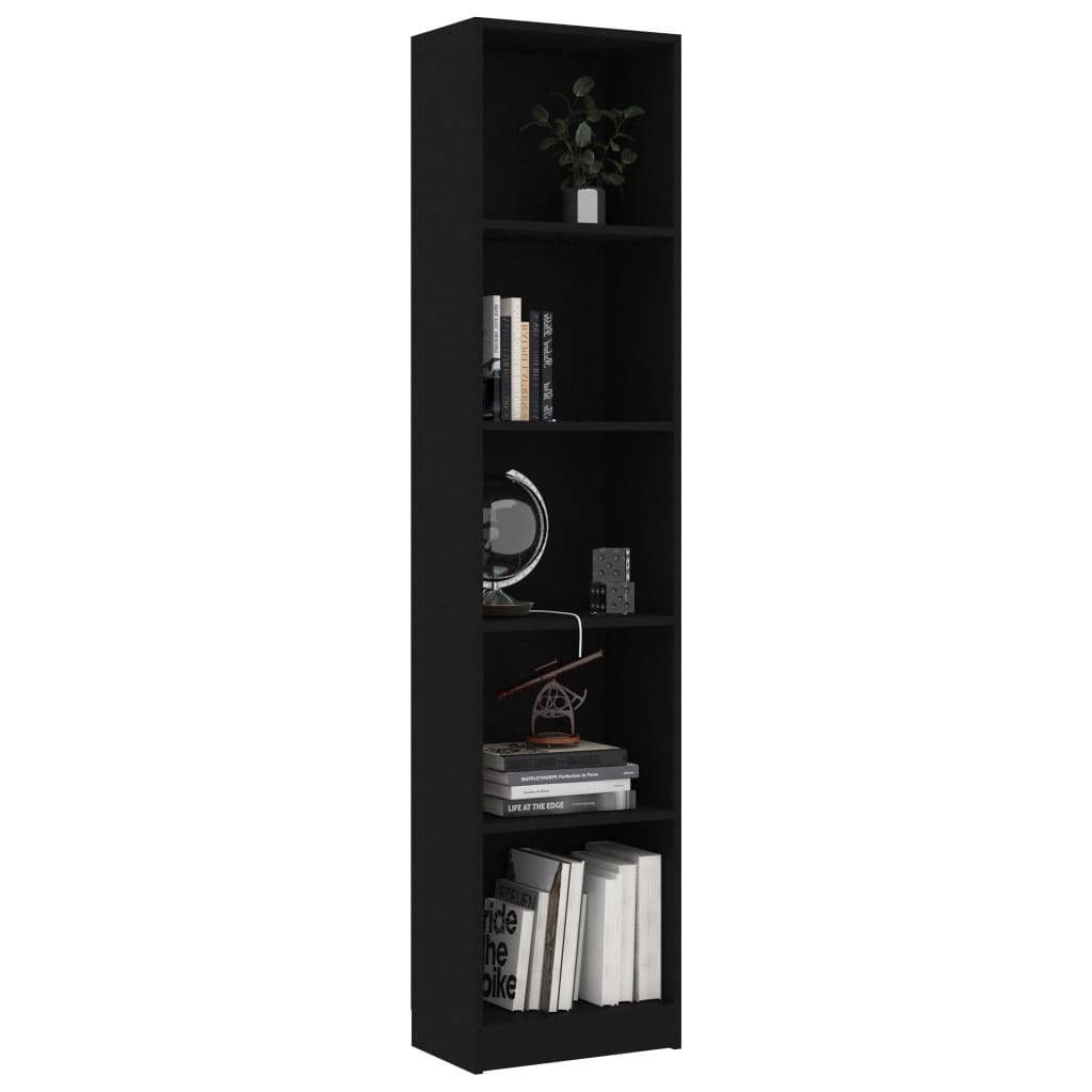 Bücherregal 3 Fächer Weiß 40x24x109 cm Holzwerkstoff