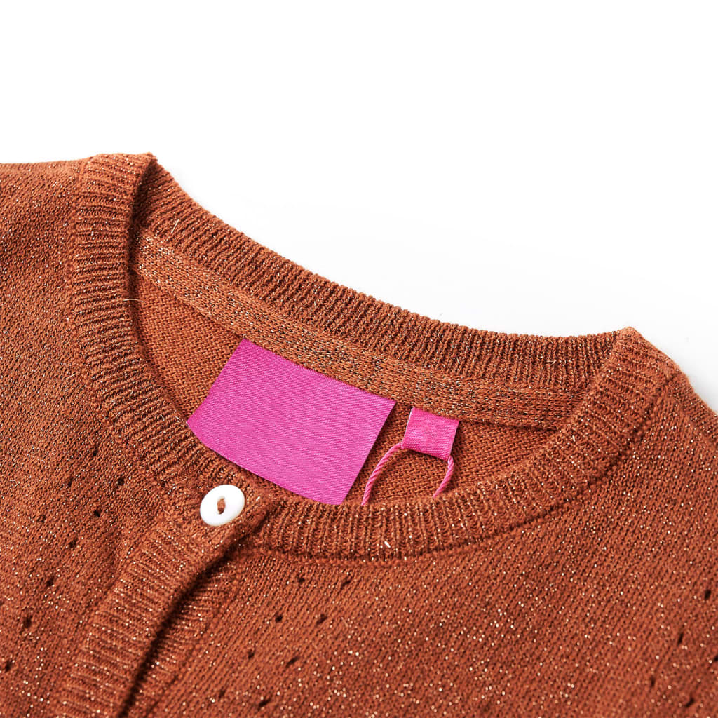 Kinder-Strickjacke Cognac 92