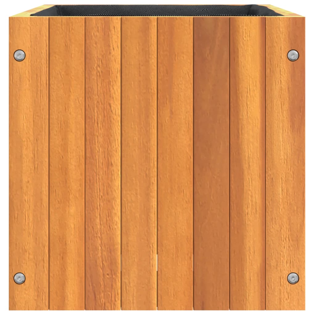 Pflanzkübel 25x25x25 cm Massivholz Akazie