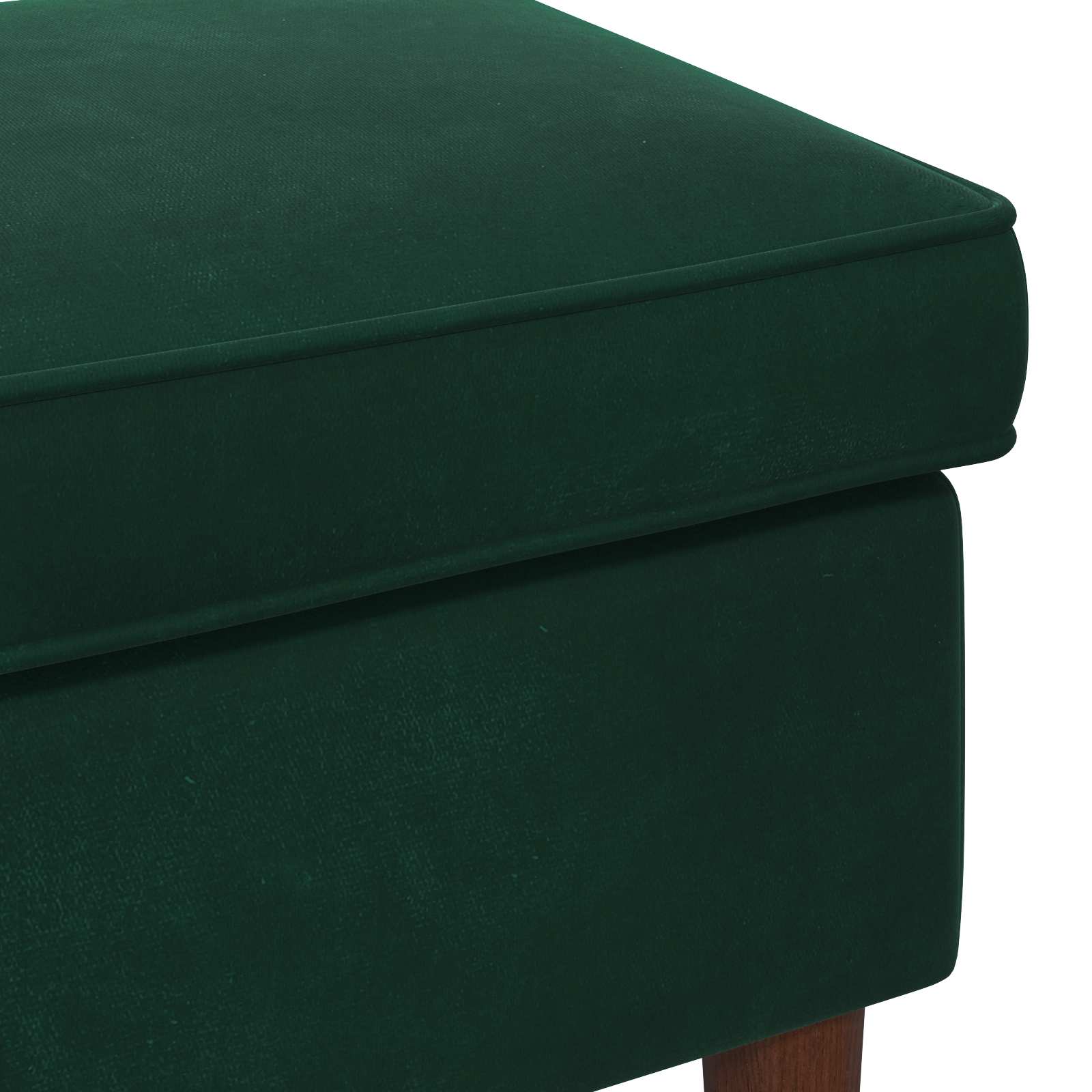 Hocker Hellgrau 55 x 35 x 41 cm Samt