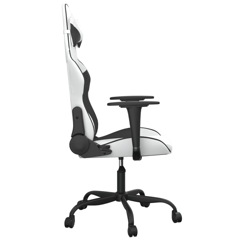 Gaming-Stuhl mit Massagefunktion Schwarz und Rot Kunstleder