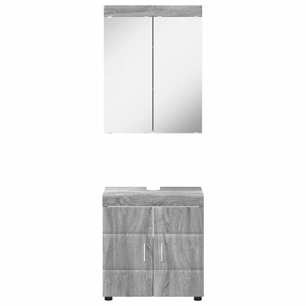 Badezimmermöbel-Set TULUM 2 pcs Weiß 60 x 34 x 63 cm