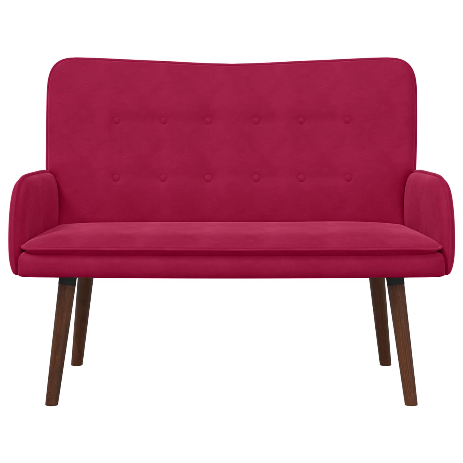 2-Sitzer Sofa Hellgrau 115 x 61 x 87 cm Samt (V)