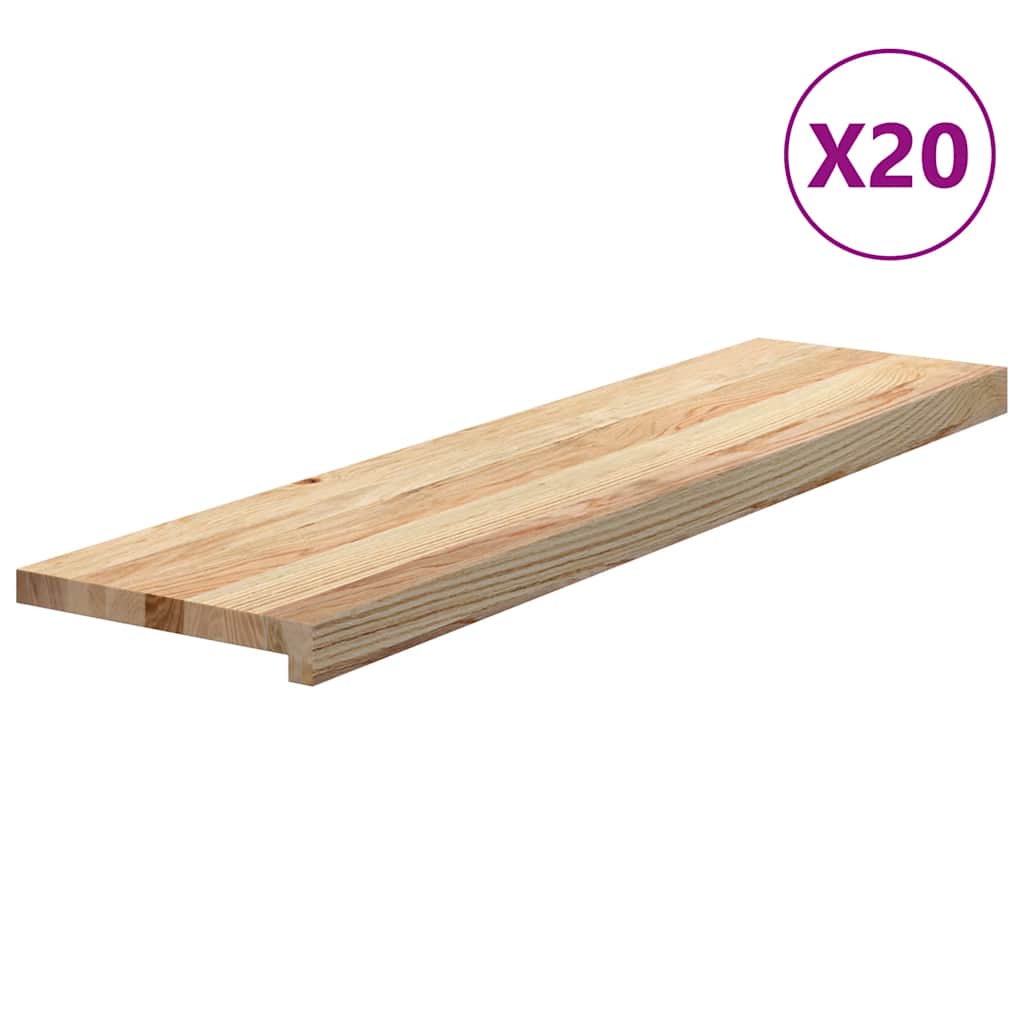 Treppenstufen 4 Stk. Unbehandelt 70x25x2 cm Massivholz Eiche