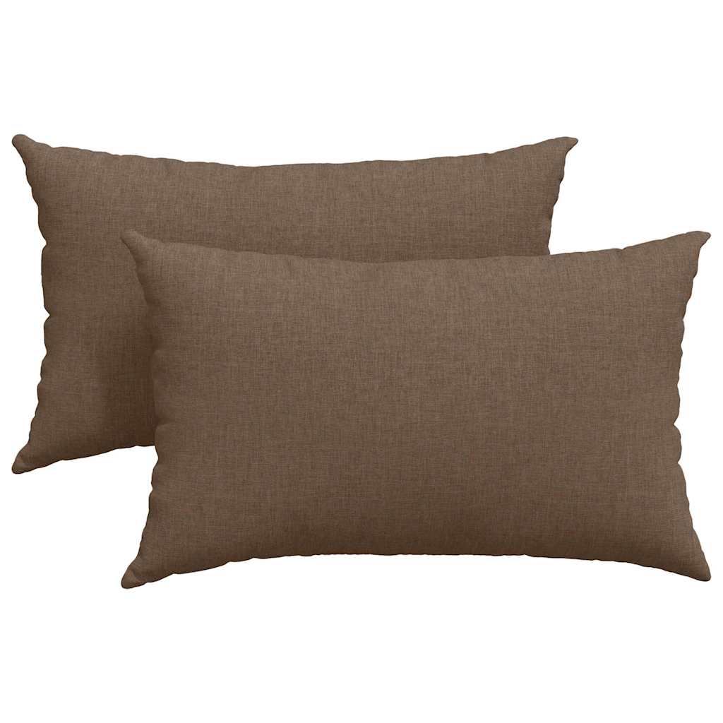 Sofakissen 2 pcs Hellgrau 50 x 30 cm Stoff