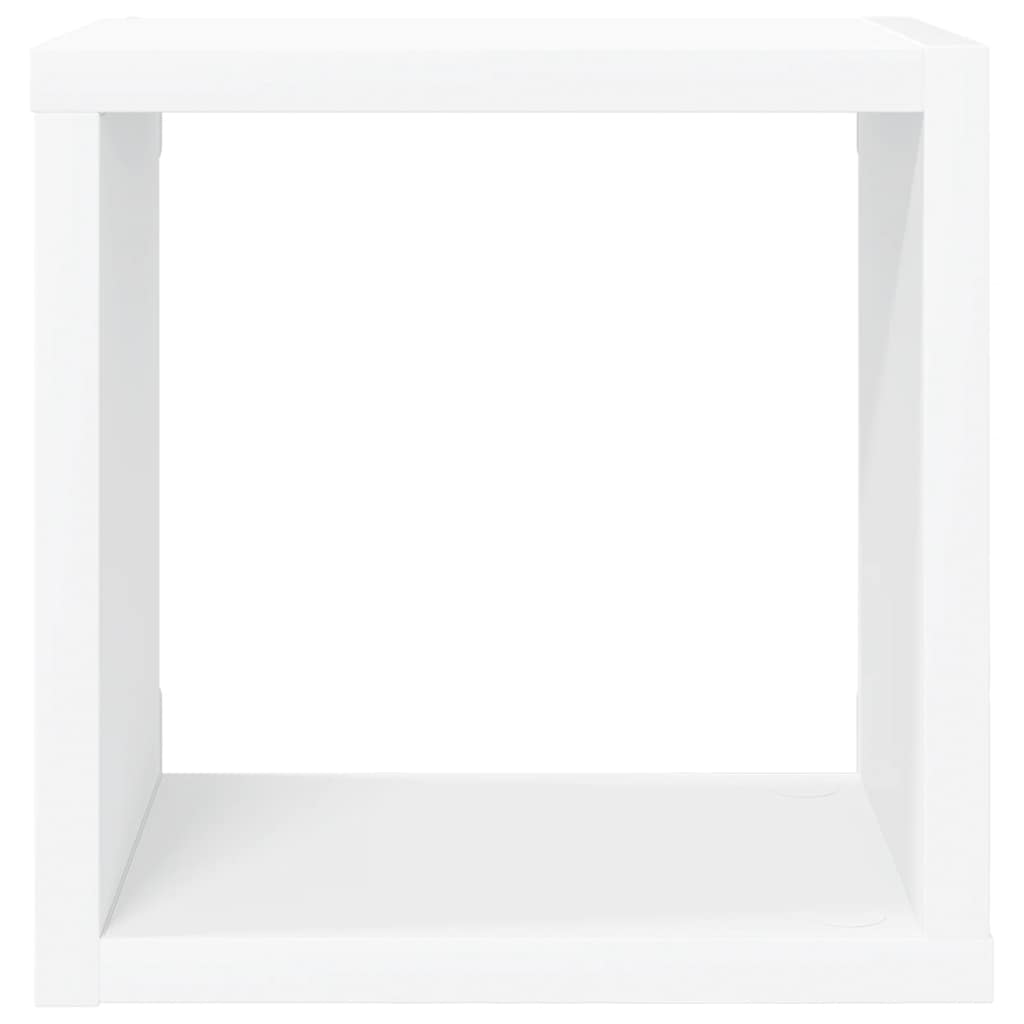 Würfelregale 2 Stk. Weiß 30x15x30 cm
